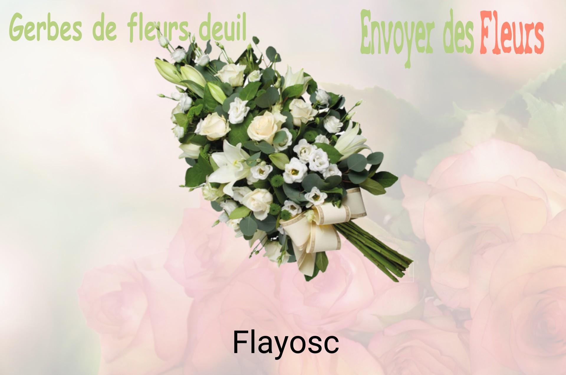 Gerbe de fleurs de deuil livrée à Flayosc